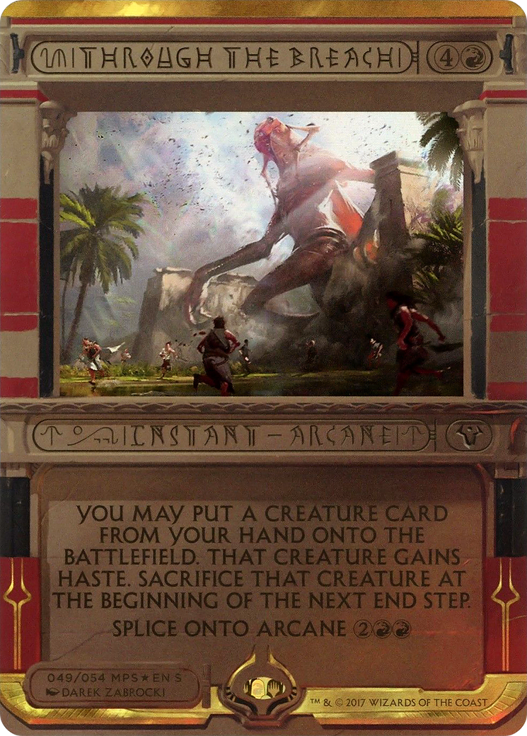 Through the Breach (MPS2-049) [Amonkhet Invocations] (Borderless) Foil MTG Single Wizards of the Coast