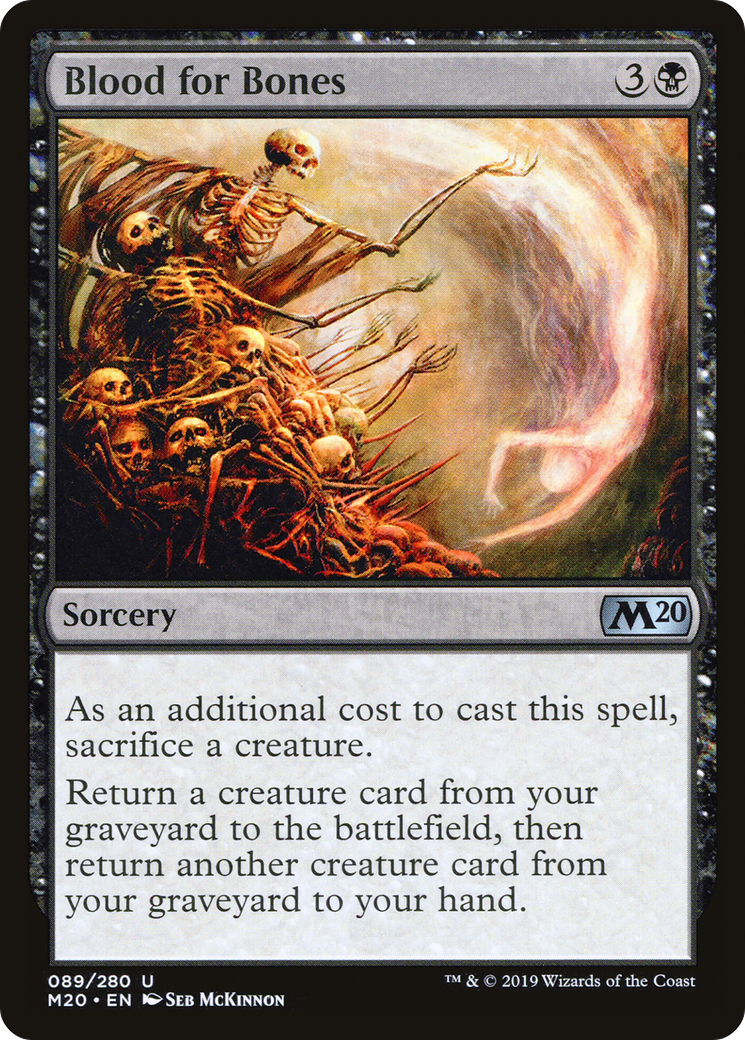 Blood for Bones (M20-089) [Core Set 2020] Foil MTG Single Wizards of the Coast