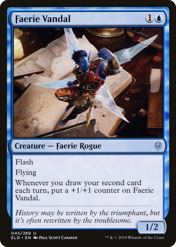 Faerie Vandal (ELD-045) [Throne of Eldraine] Foil MTG Single Wizards of the Coast
