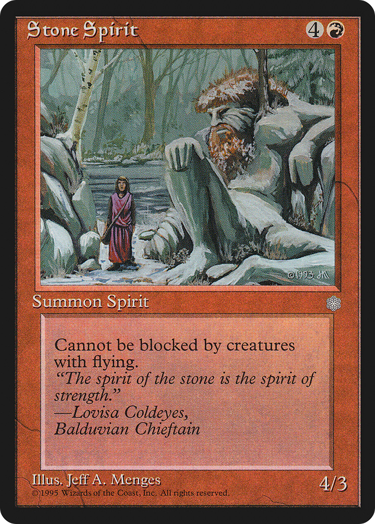 Stone Spirit (ICE-) [Ice Age] MTG Single Wizards of the Coast