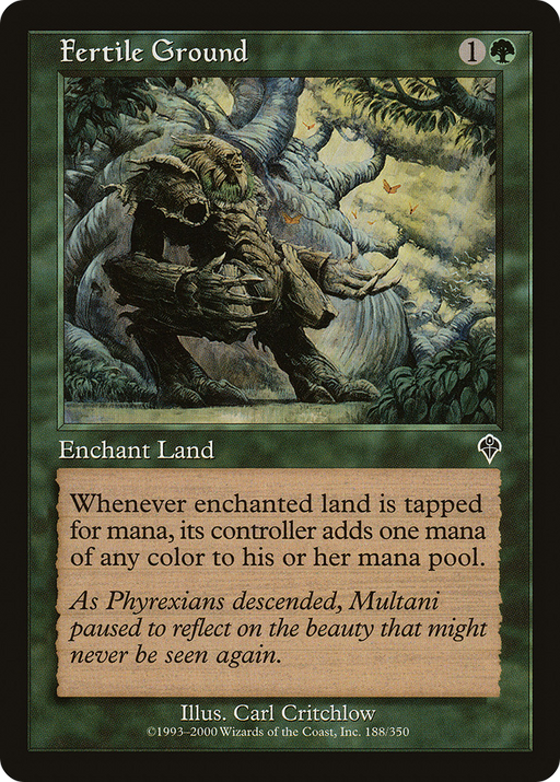 Fertile Ground (INV-188) [Invasion] Foil MTG Single Wizards of the Coast