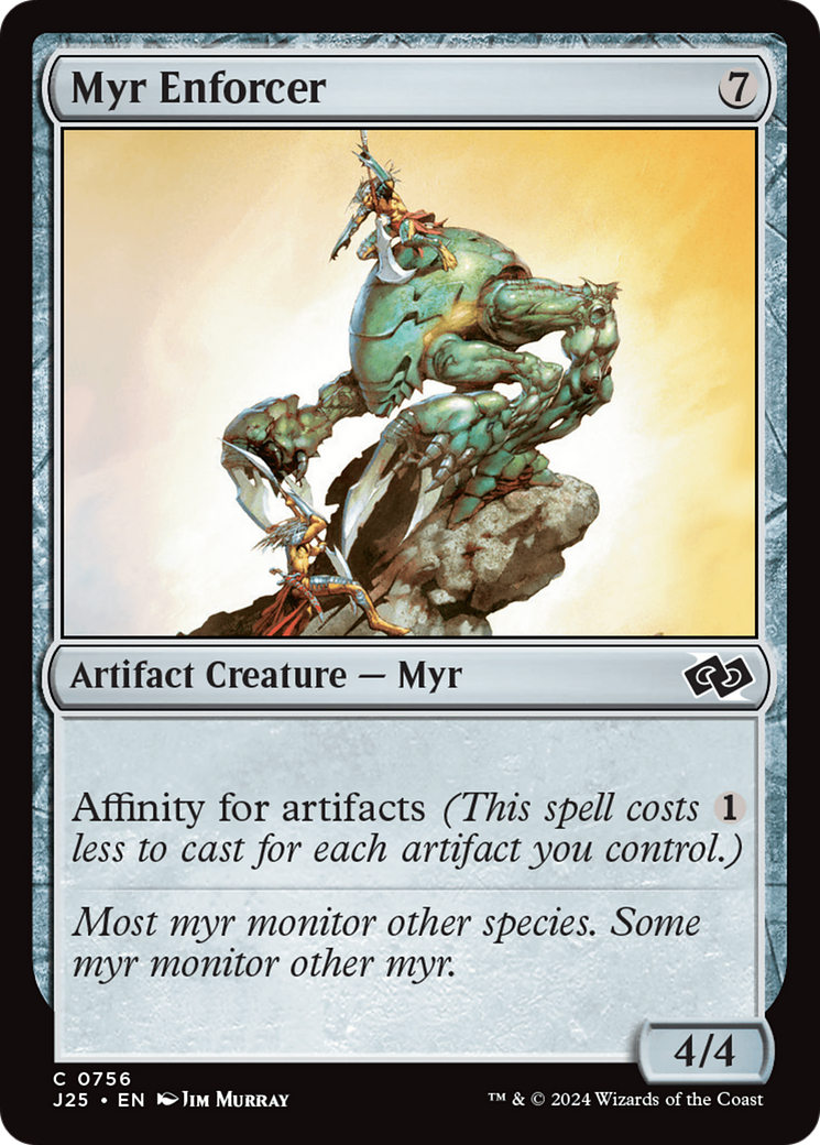 Myr Enforcer (J25-756) [Foundations Jumpstart] MTG Single Wizards of the Coast