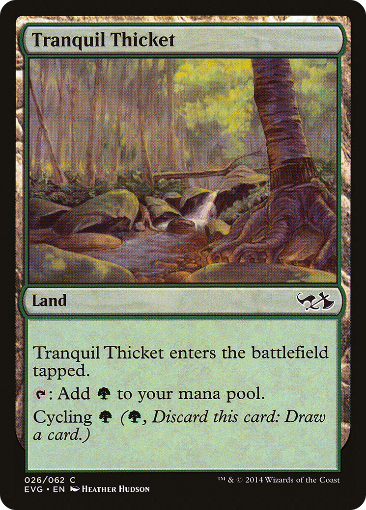 Tranquil Thicket (DD3-) [Misc] Duel Decks Anthology: Elves vs. Goblins MTG Single Wizards of the Coast