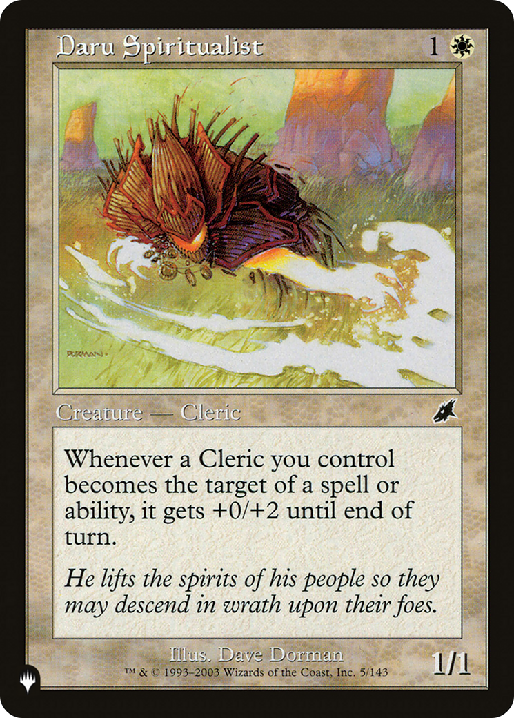 Daru Spiritualist (LIST-SCG-5) [Mystery Booster] The List MTG Single Wizards of the Coast