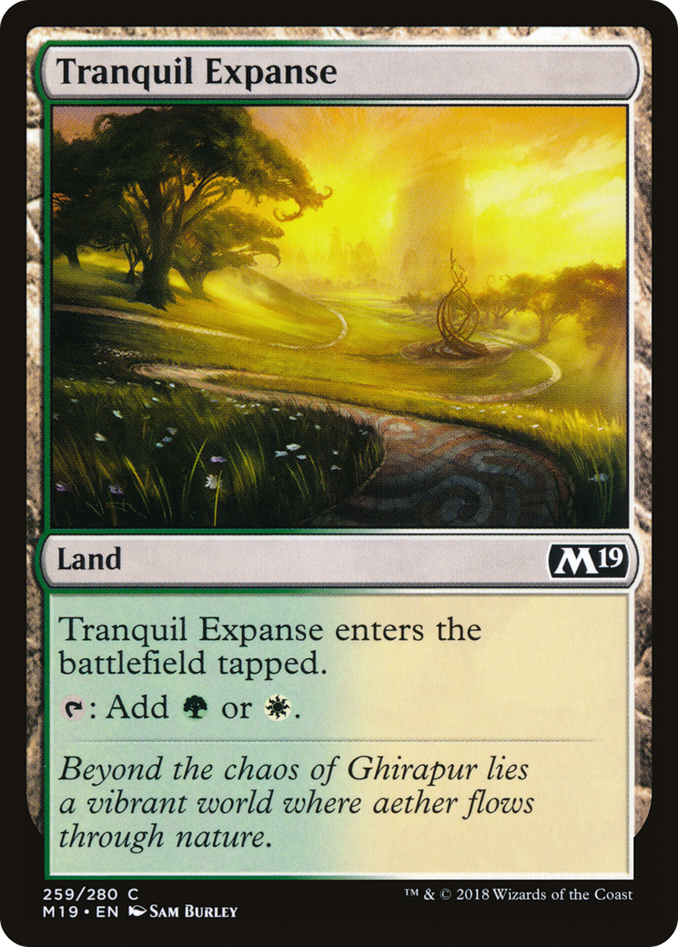 Tranquil Expanse (M19-259) [Core Set 2019] Foil MTG Single Wizards of the Coast