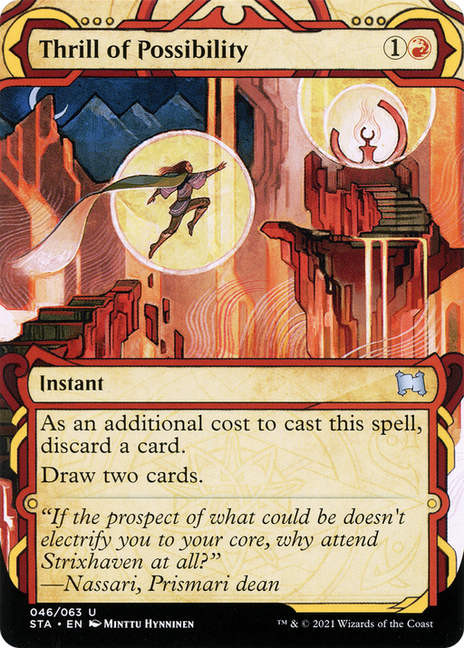 Thrill of Possibility (STA-046) [Strixhaven Mystical Archive] (Showcase) (Borderless) Foil MTG Single Wizards of the Coast
