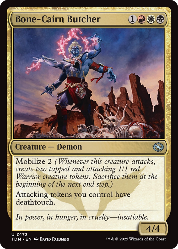 Bone-Cairn Butcher (TDM-173) [Tarkir: Dragonstorm] Foil MTG Single Wizards of the Coast
