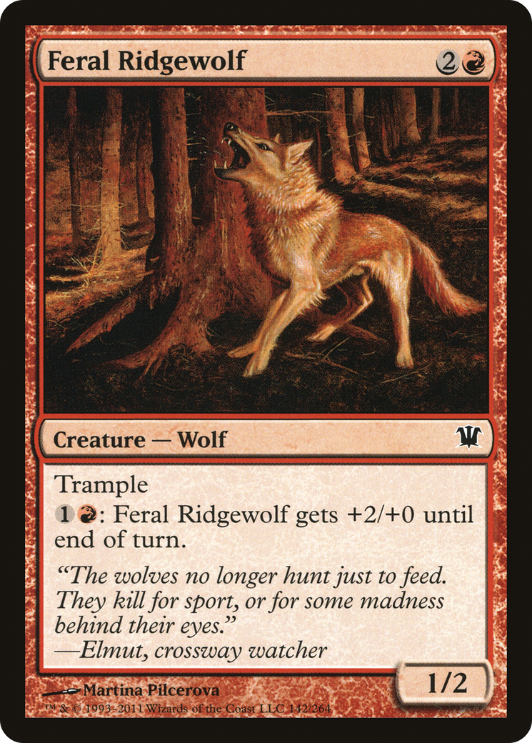 Feral Ridgewolf (ISD-142) [Innistrad] Foil MTG Single Wizards of the Coast
