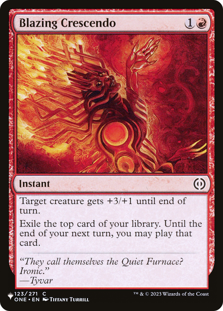Blazing Crescendo (LIST-ONE-123) [Mystery Booster] The List MTG Single Wizards of the Coast
