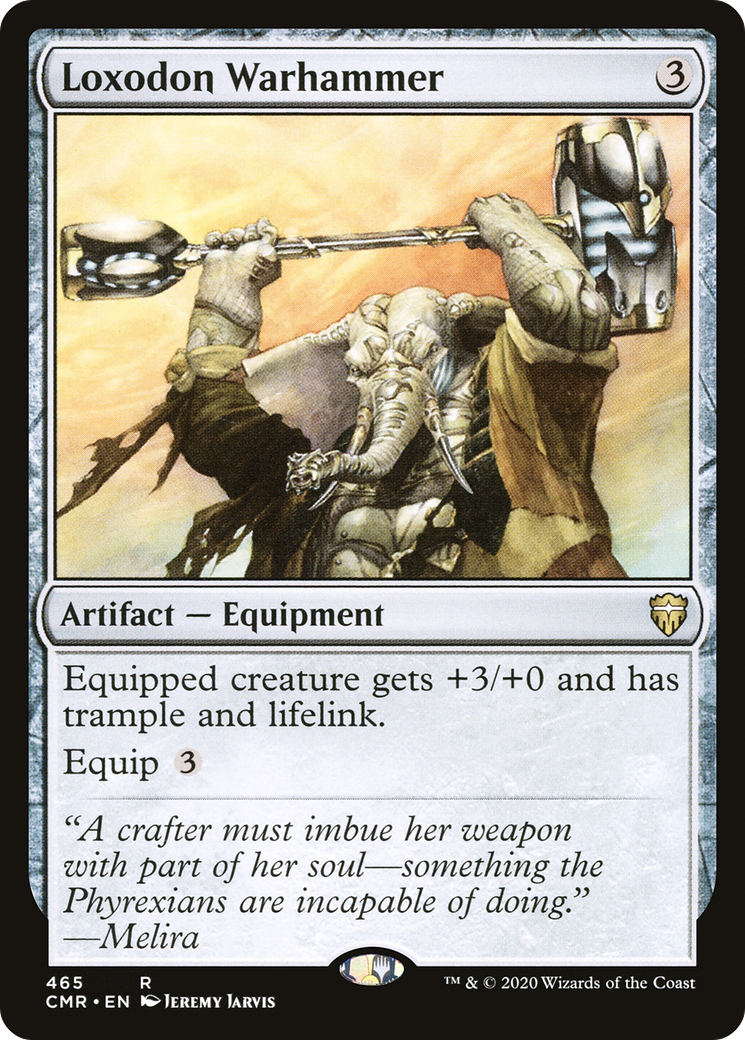 Loxodon Warhammer (CMR-465) [Commander Legends] MTG Single Wizards of the Coast
