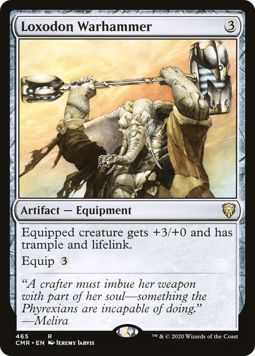 Loxodon Warhammer (CMR-465) [Commander Legends] MTG Single Wizards of the Coast