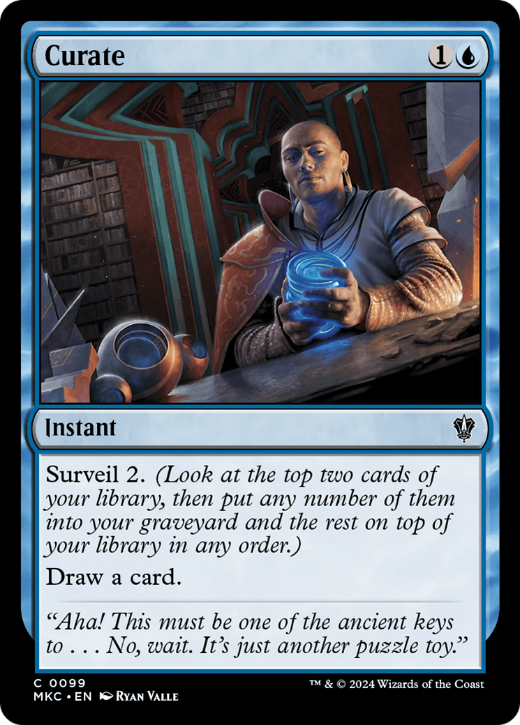 Curate (MKC-099) [Murders at Karlov Manor Commander] MTG Single Wizards of the Coast