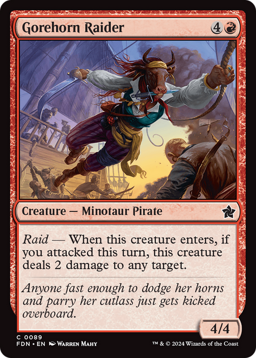 Gorehorn Raider (FDN-089) [Foundations] MTG Single Wizards of the Coast