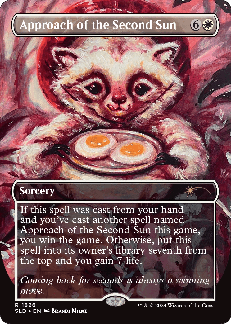 Approach of the Second Sun (Rainbow Foil) (SLD-1826) [Secret Lair] Drop (Borderless) Foil MTG Single Wizards of the Coast