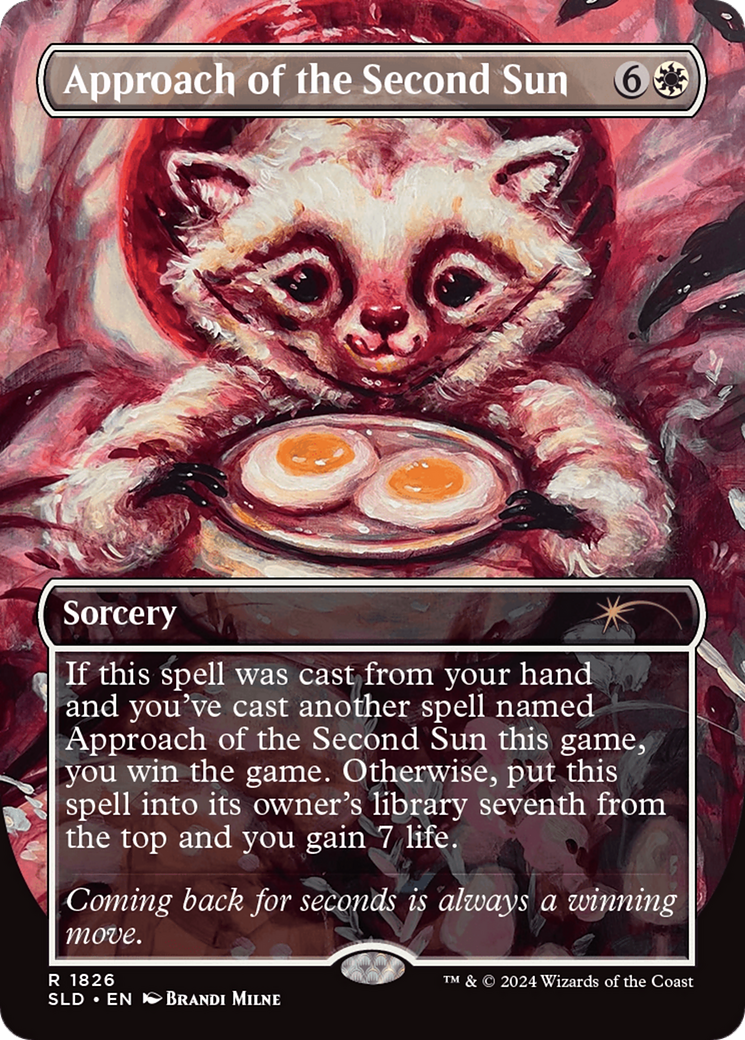 Approach of the Second Sun (Rainbow Foil) (SLD-1826) [Secret Lair] Drop (Borderless) Foil MTG Single Wizards of the Coast