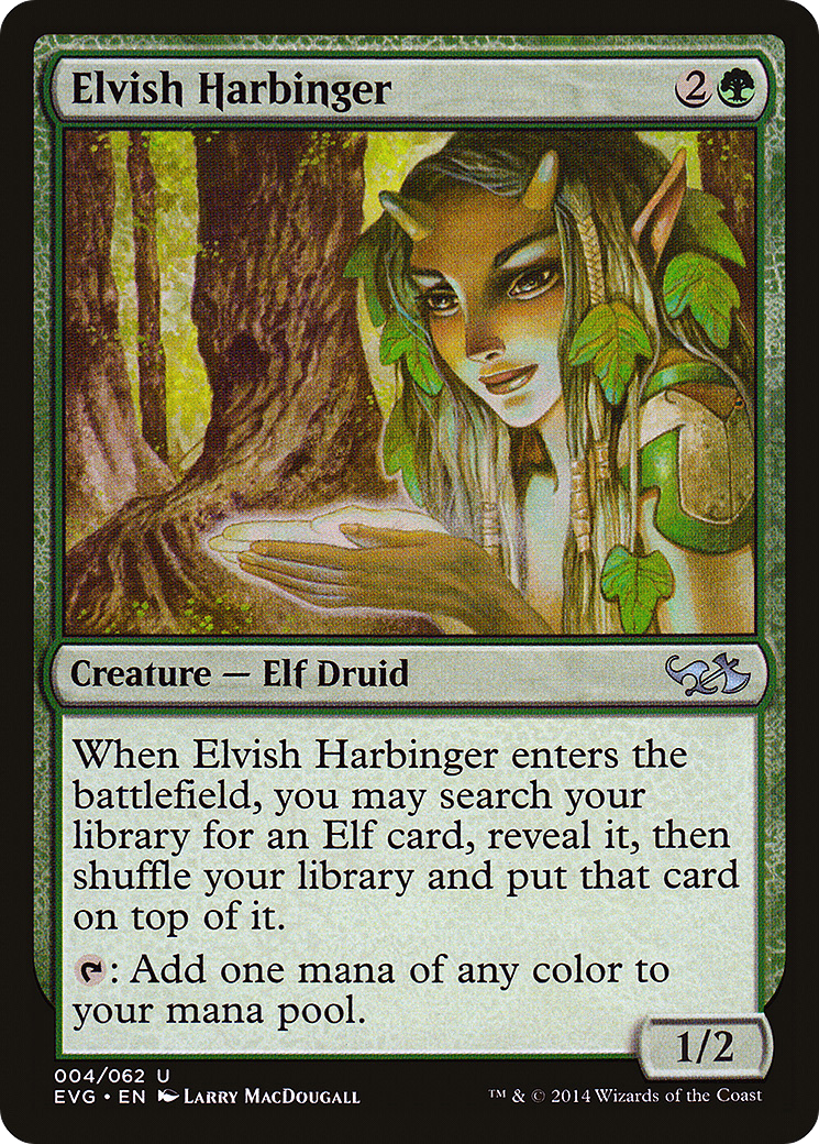 Elvish Harbinger (DD3-004) [Misc] Duel Decks Anthology: Elves vs. Goblins MTG Single Wizards of the Coast
