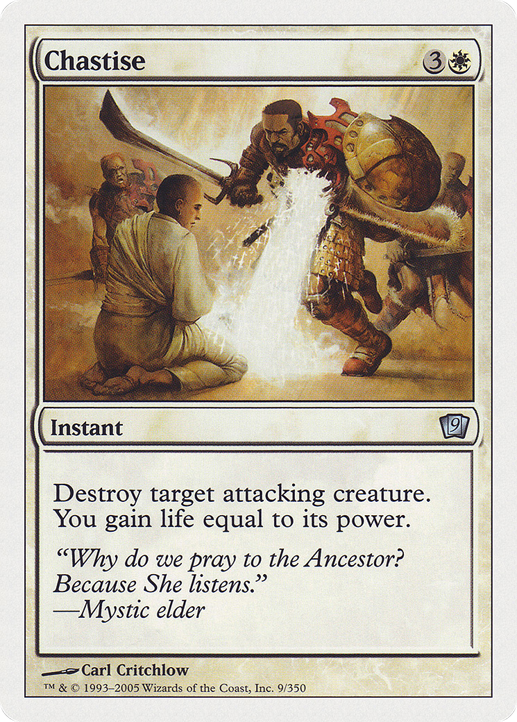 Chastise (9ED-009) [9th Edition] Foil MTG Single Wizards of the Coast
