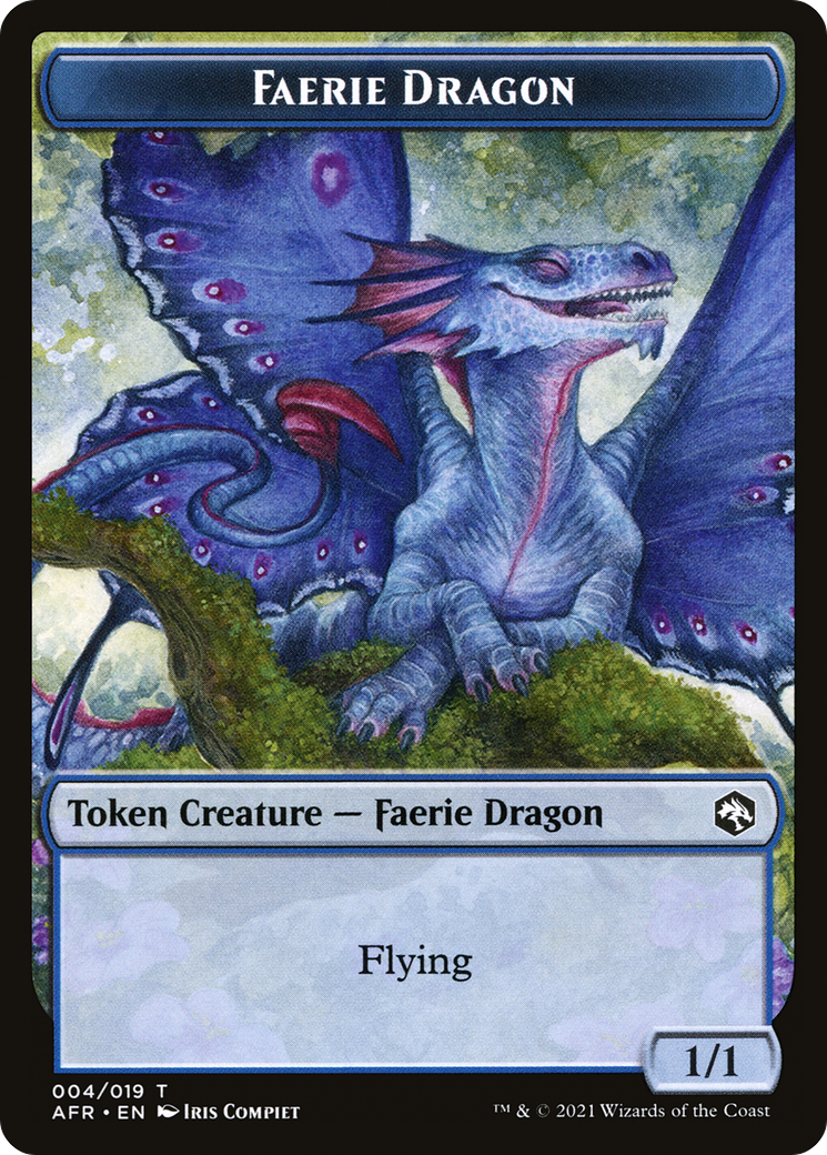 Faerie Dragon Token [Dungeons & Dragons: Adventures in the Forgotten Realms Tokens] MTG Single Magic: The Gathering