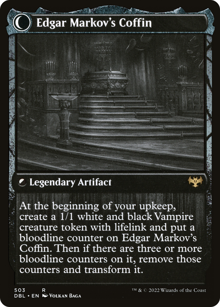 Edgar, Charmed Groom // Edgar Markov's Coffin (DBL-503) [Innistrad: Double Feature] Foil MTG Single Wizards of the Coast