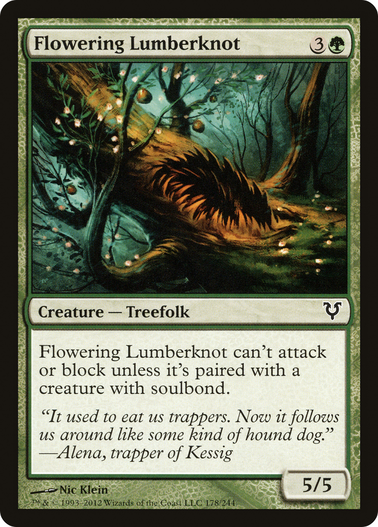 Flowering Lumberknot (AVR-178) [Avacyn Restored] MTG Single Wizards of the Coast