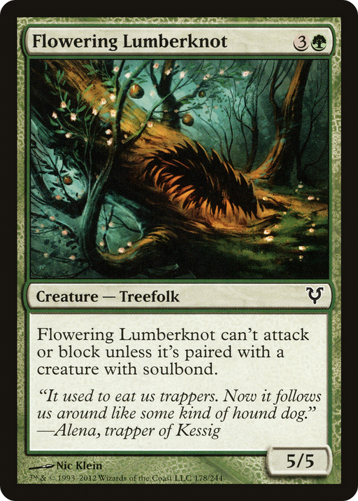 Flowering Lumberknot (AVR-178) [Avacyn Restored] Foil MTG Single Wizards of the Coast
