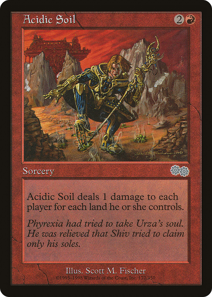 Acidic Soil (USG-172) [Urza's Saga] MTG Single Wizards of the Coast