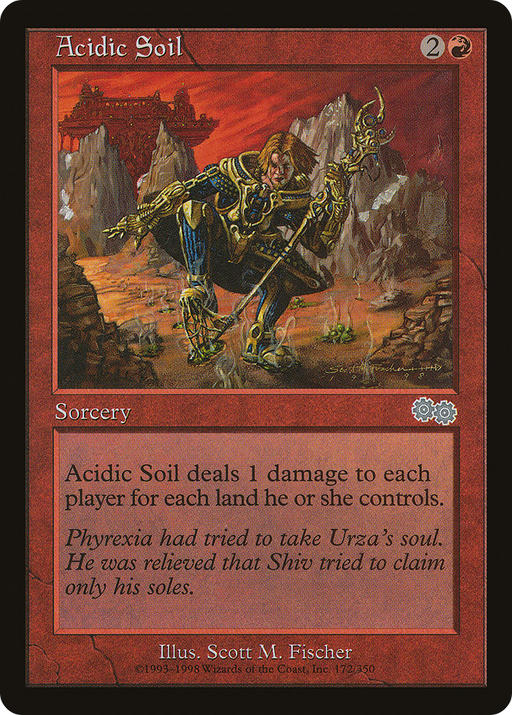 Acidic Soil (USG-172) [Urza's Saga] MTG Single Wizards of the Coast