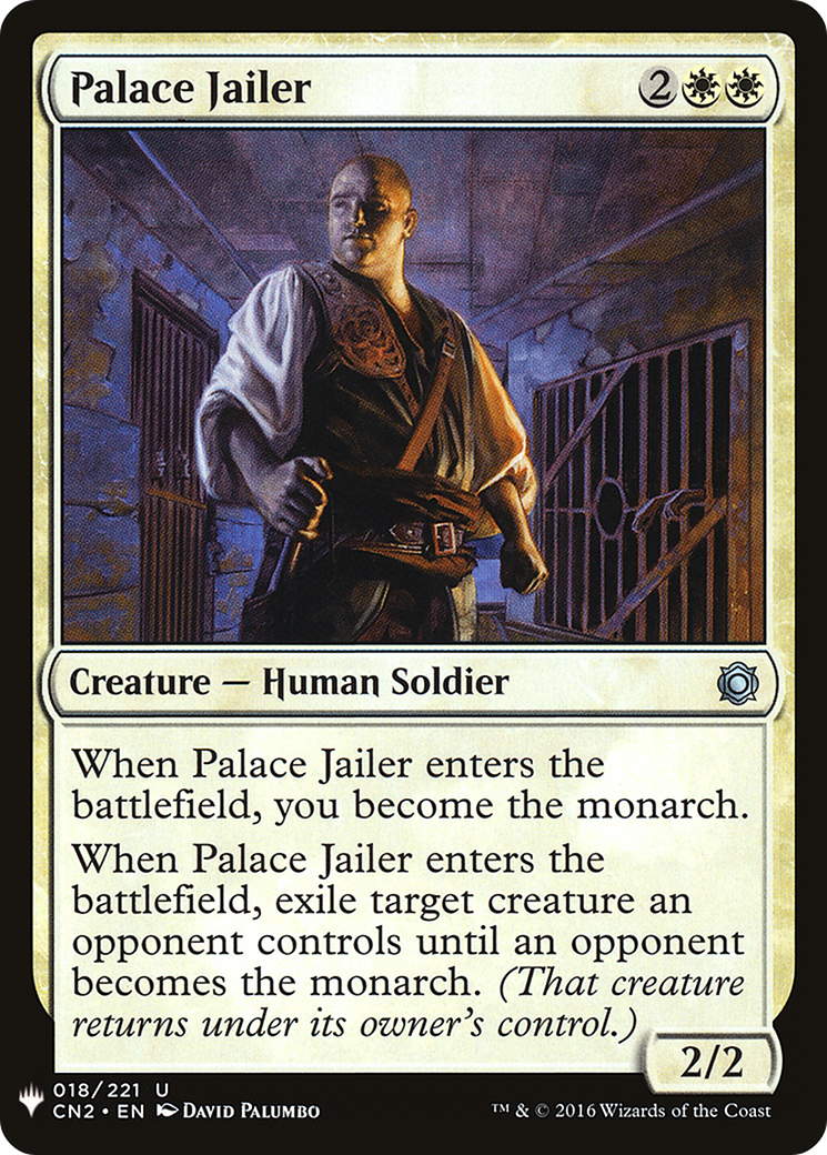 Palace Jailer (LIST-CN2-18) [Mystery Booster] The List MTG Single Wizards of the Coast