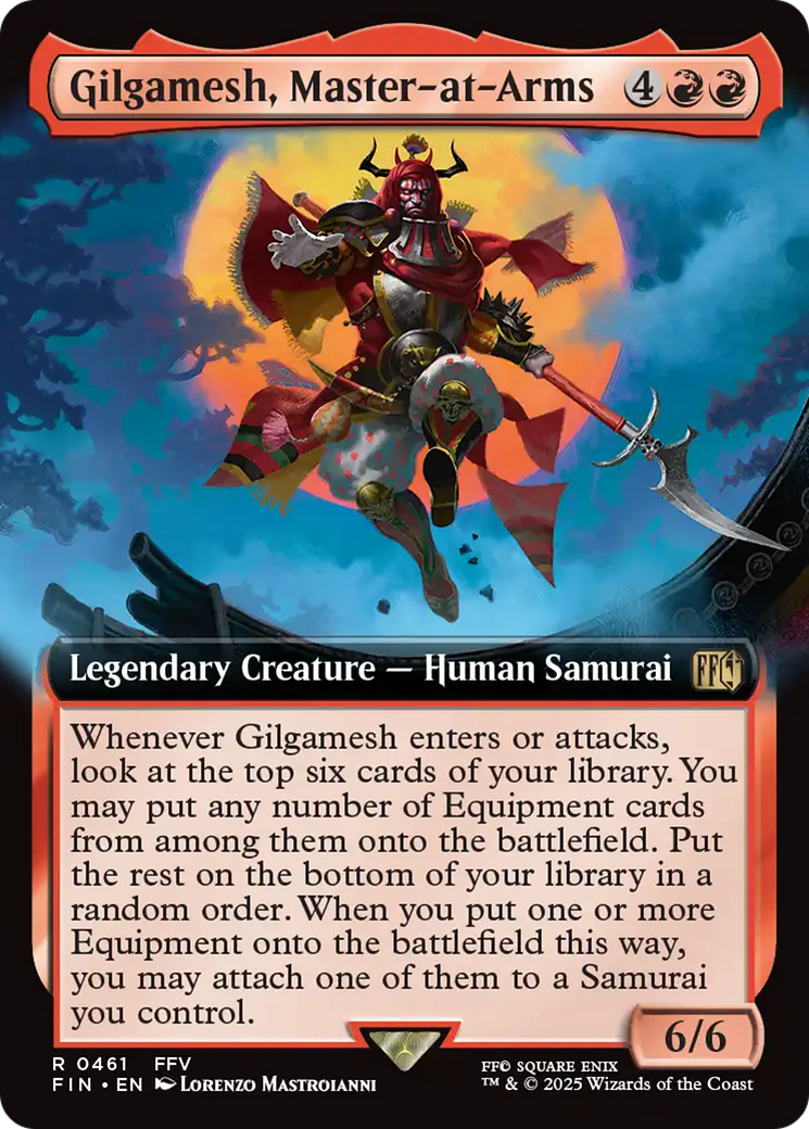 Gilgamesh, Master-at-Arms (FIN-461) [FINAL FANTASY] (Extended Art) MTG Single Wizards of the Coast