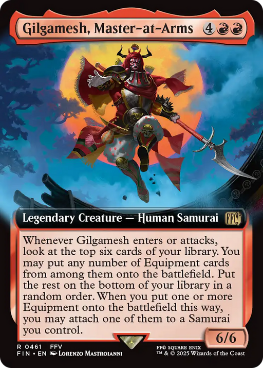 Gilgamesh, Master-at-Arms (FIN-461) [FINAL FANTASY] (Extended Art) MTG Single Wizards of the Coast