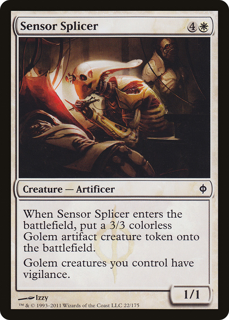 Sensor Splicer (NPH-022) [New Phyrexia] MTG Single Wizards of the Coast