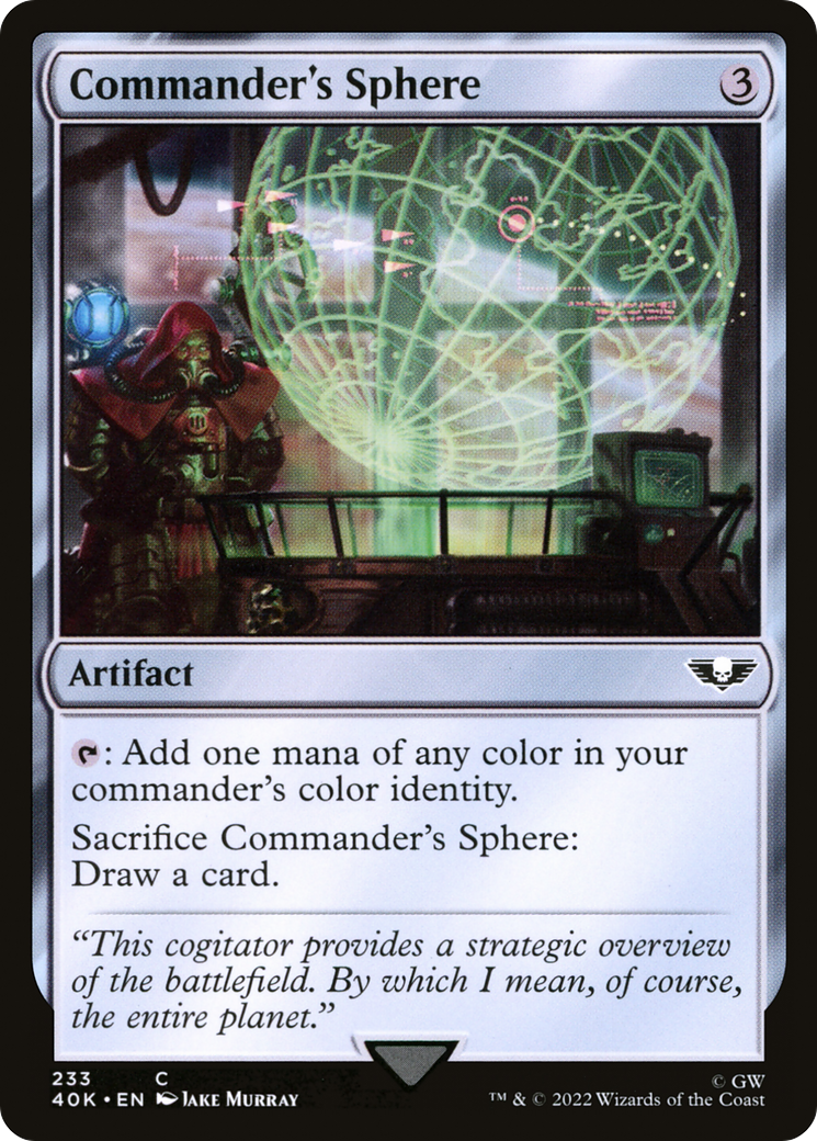 Commander's Sphere (233) (40K-233) [Warhammer 40,000 Commander] MTG Single Wizards of the Coast