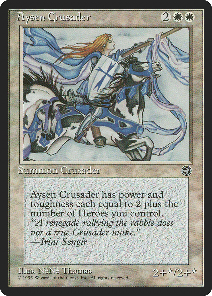 Aysen Crusader (HML-004) [Homelands] MTG Single Wizards of the Coast