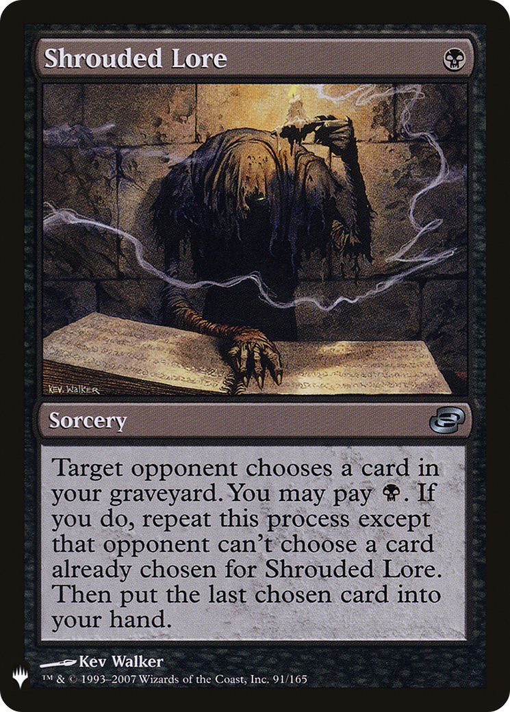 Shrouded Lore (LIST-PLC-91) [Mystery Booster] The List (colorshifted) MTG Single Wizards of the Coast