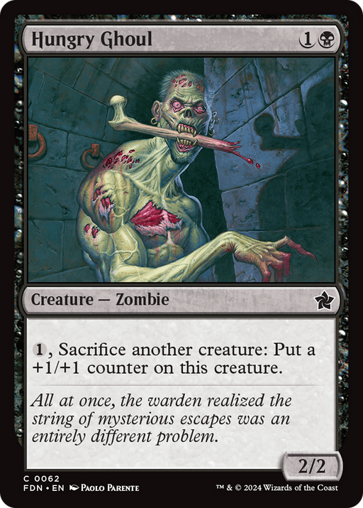 Hungry Ghoul (FDN-062) [Foundations] Foil MTG Single Wizards of the Coast