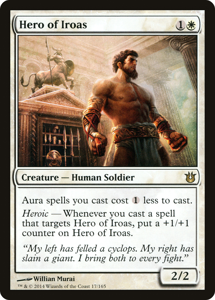 Hero of Iroas (BNG-017) [Born of the Gods] MTG Single Wizards of the Coast