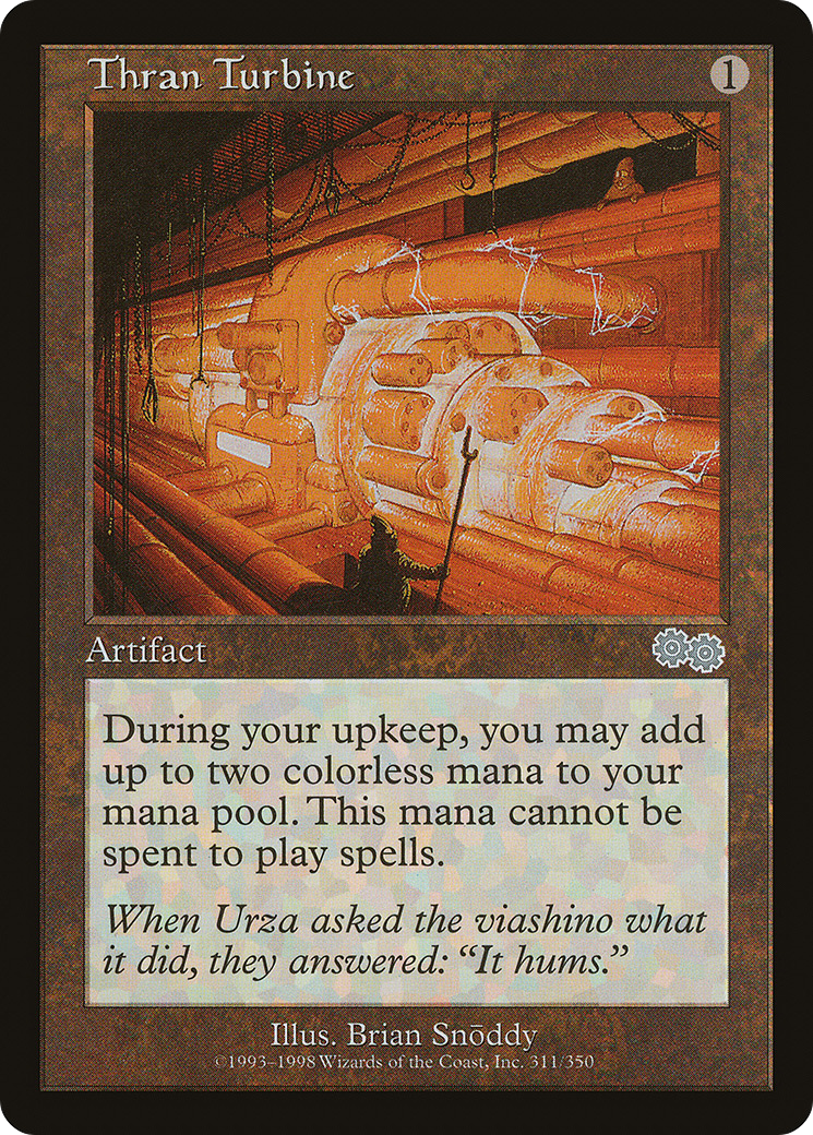 Thran Turbine (USG-311) [Urza's Saga] MTG Single Wizards of the Coast