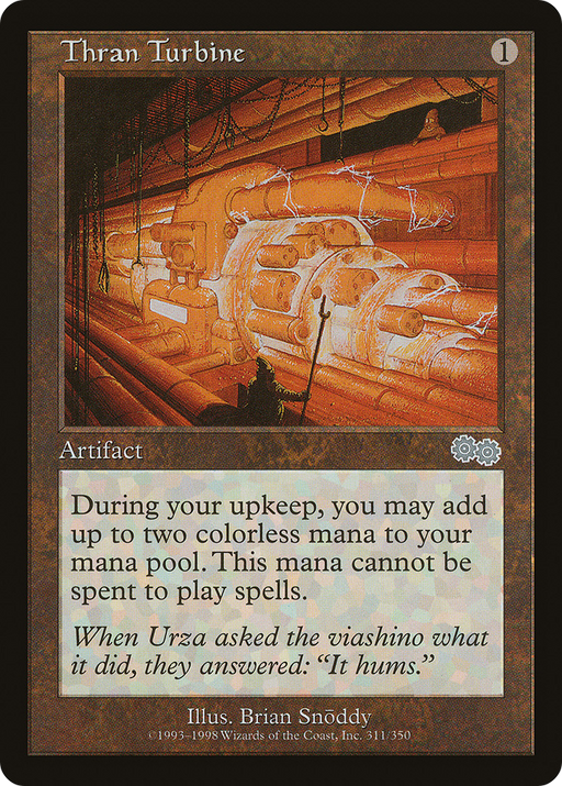 Thran Turbine (USG-311) [Urza's Saga] MTG Single Wizards of the Coast
