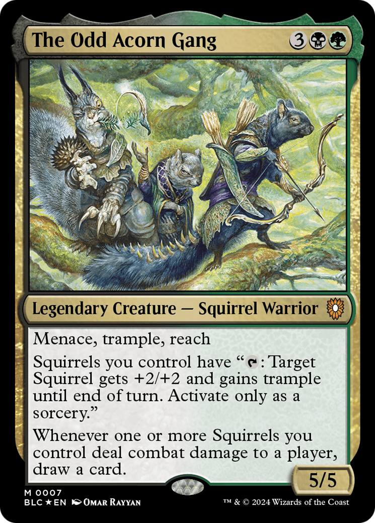 The Odd Acorn Gang (BLC-007) [Bloomburrow Commander] Foil MTG Single Wizards of the Coast