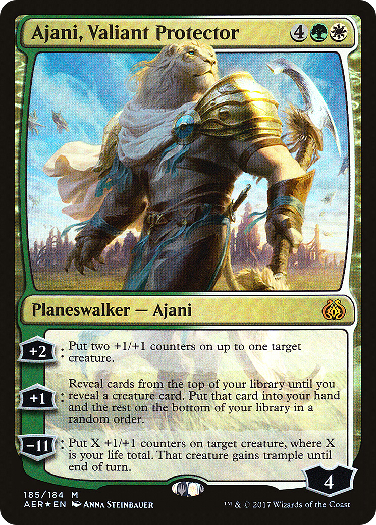 Ajani, Valiant Protector (AER-185) [Aether Revolt] MTG Single Wizards of the Coast