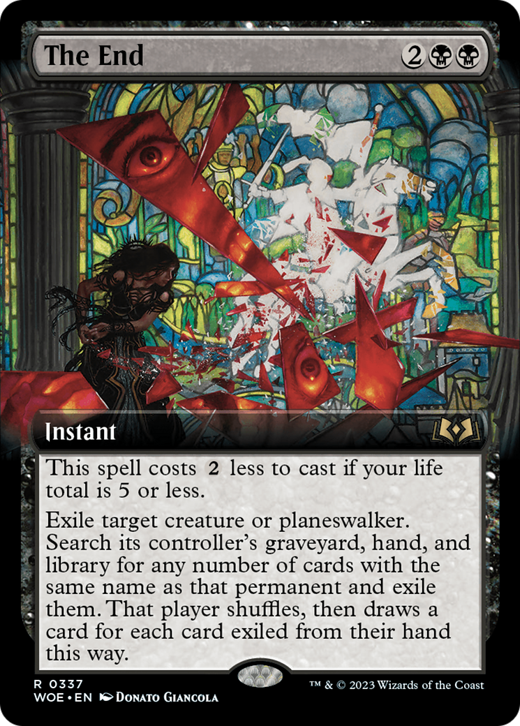 The End (WOE-337) [Wilds of Eldraine] (Extended Art) MTG Single Wizards of the Coast