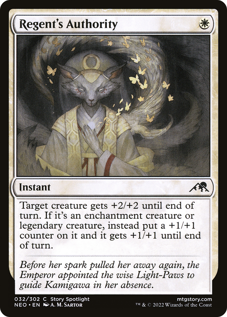Regent's Authority (NEO-032) [Kamigawa: Neon Dynasty] MTG Single Wizards of the Coast