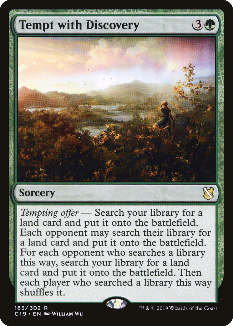 Tempt with Discovery (C19-183) [Commander 2019] MTG Single Wizards of the Coast