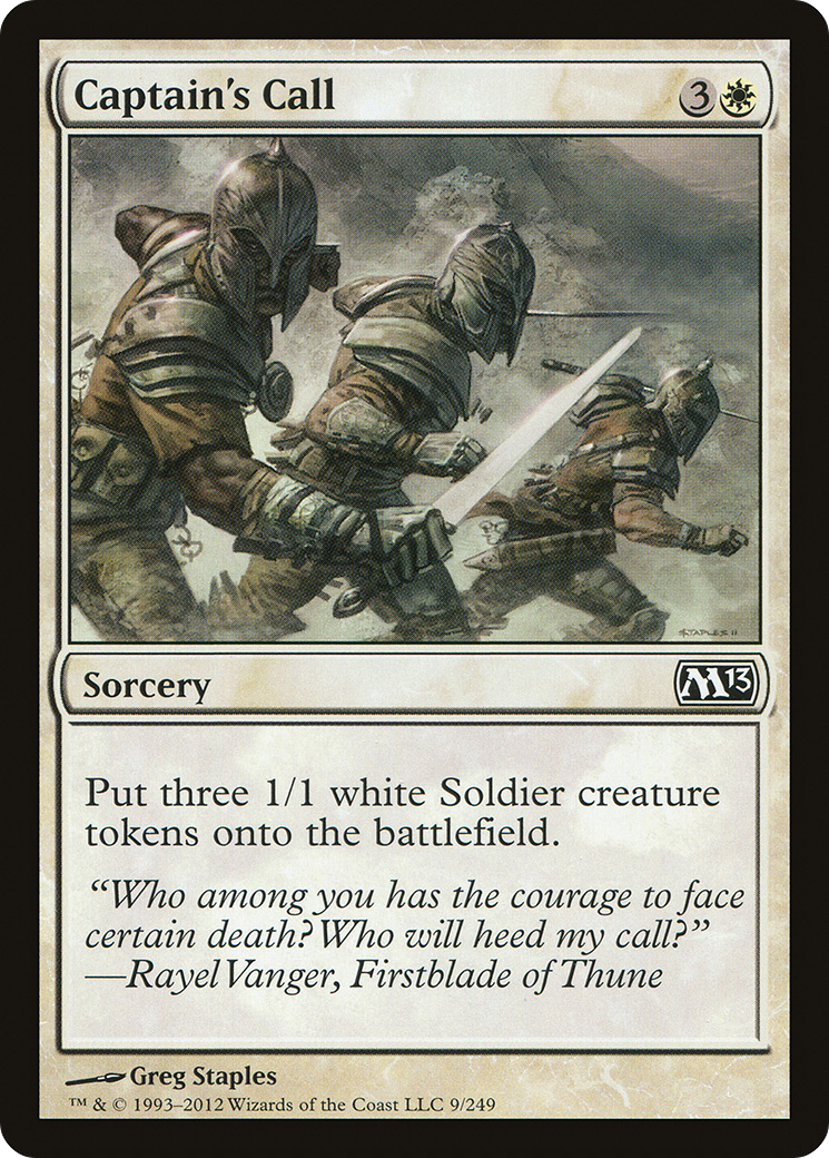 Captain's Call (M13-009) [Magic 2013] Foil MTG Single Wizards of the Coast