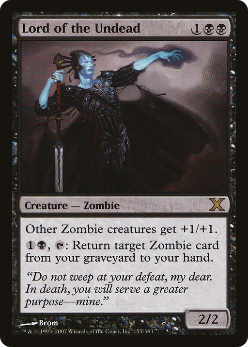Lord of the Undead (10E-155) [Tenth Edition] MTG Single Wizards of the Coast