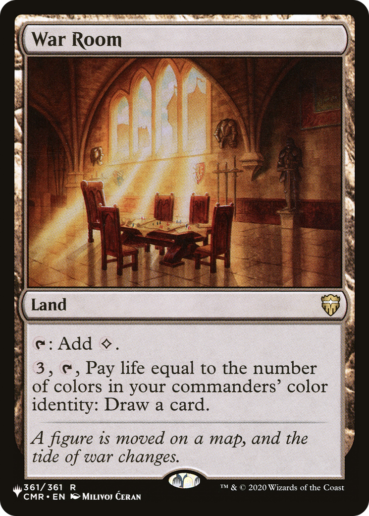 War Room (LIST-CMR-361) [Mystery Booster] The List MTG Single Wizards of the Coast