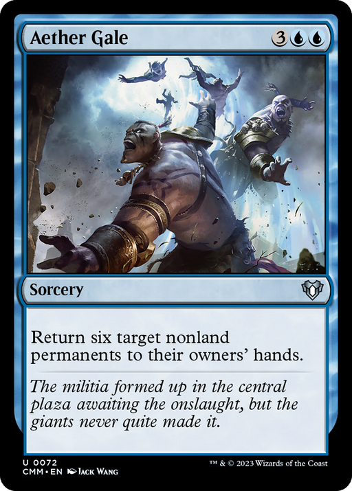 Aether Gale (CMM-072) [Commander Masters] MTG Single Wizards of the Coast