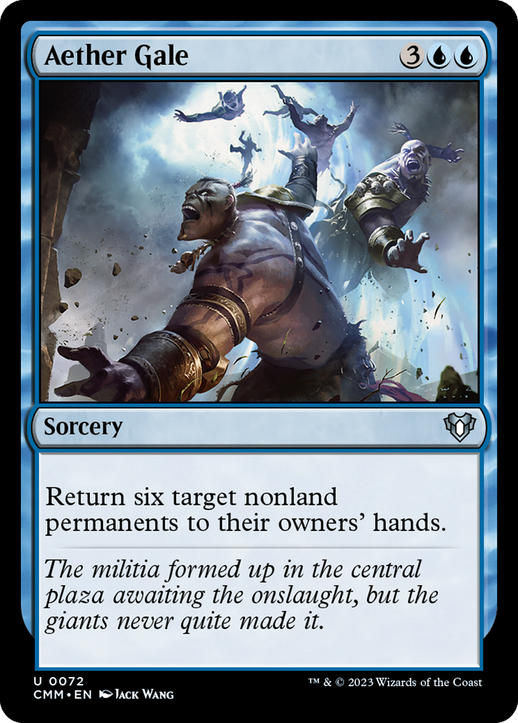 Aether Gale (CMM-072) [Commander Masters] Foil MTG Single Wizards of the Coast