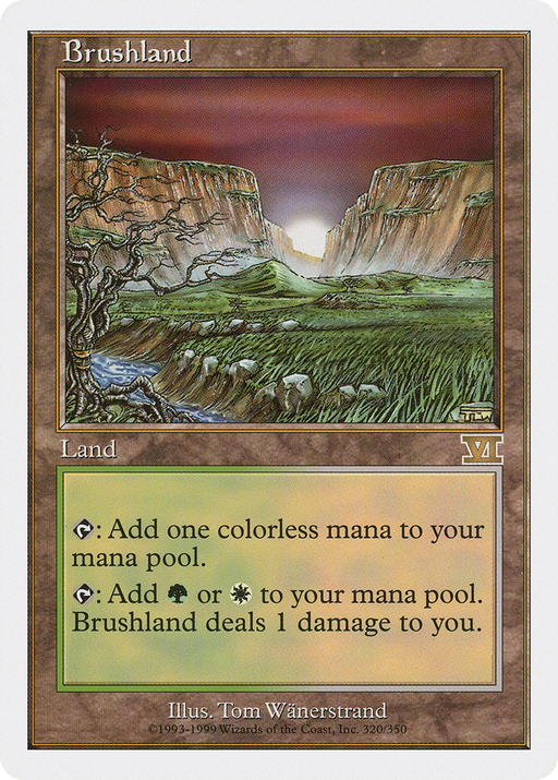 Brushland (6ED-320) [Classic Sixth Edition] MTG Single Wizards of the Coast