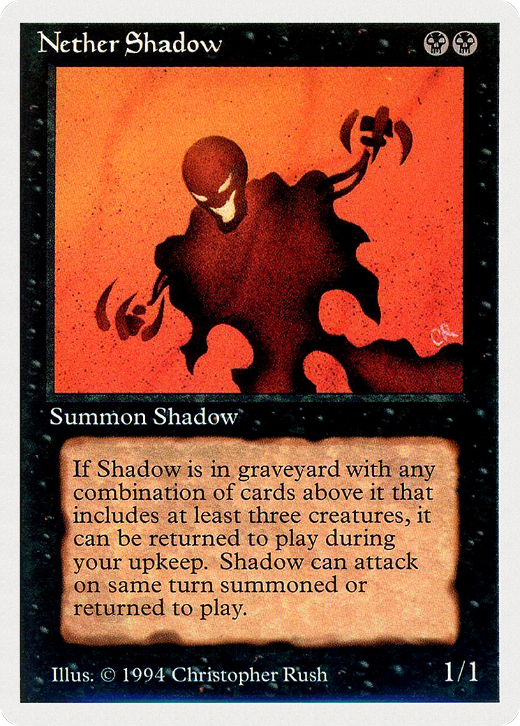 Nether Shadow (SUM-118) [Misc] Summer Magic / Edgar MTG Single Wizards of the Coast